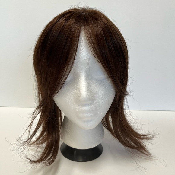 Remy Human Hair Clip-on Bangs Top Piece - Picture 5 of 16